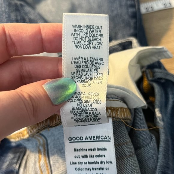 Good American Jeans Size 8/29 Good Legs Skinny Sculpting Distressed Stretchy - Picture 7 of 12